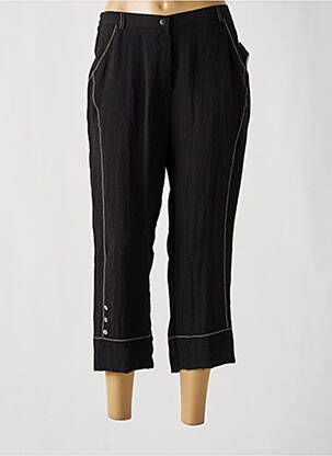 Pantacourt coupe droite noir JEAN GABRIEL femme