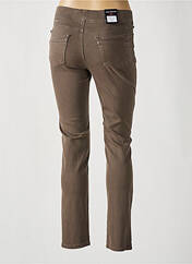 Pantalon slim marron ANNA MONTANA pour femme seconde vue