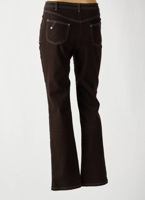 Pantalon coupe droite taille haute marron PAUL MAUSNER femme