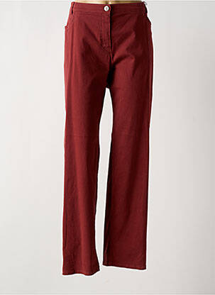 Pantalon droit stretch taille normale orange STARK femme