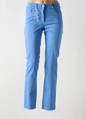 Pantalon slim tissage popeline taille normale bleu GERRY WEBER femme
