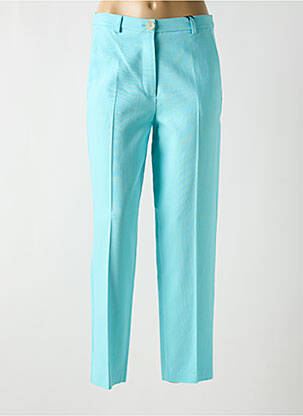 Pantalon chino fermeture zippée sous rabat boutonné taille normale bleu GERRY WEBER femme