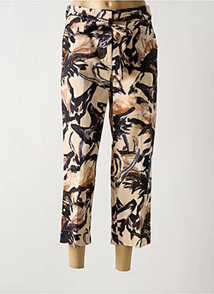 Pantalon 7/8 tissage popeline taille normale beige GERRY WEBER femme