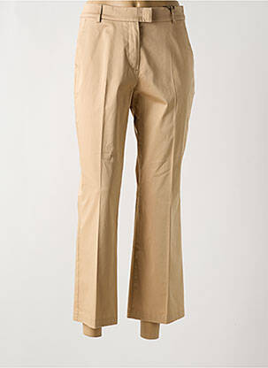 Pantalon 7/8 tissage popeline taille normale beige GERRY WEBER femme