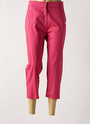 Pantacourt taille haute taille haute rose KARTING femme