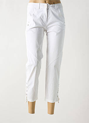 Pantacourt tissage popeline taille normale blanc GERRY WEBER femme