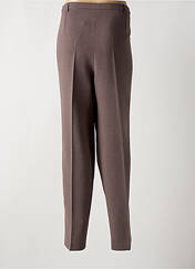Pantalon droit marron FRANCE RIVOIRE pour femme seconde vue