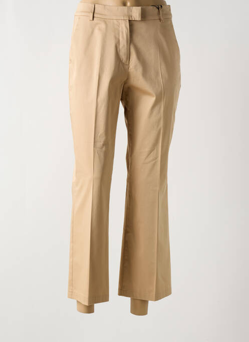 Pantalon 7/8 tissage popeline taille normale beige GERRY WEBER femme