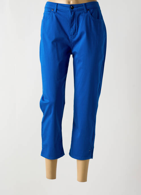 Pantacourt bleu GUY DUBOUIS pour femme