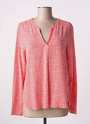 Blouse tissage popeline manches longues rouge GERRY WEBER femme