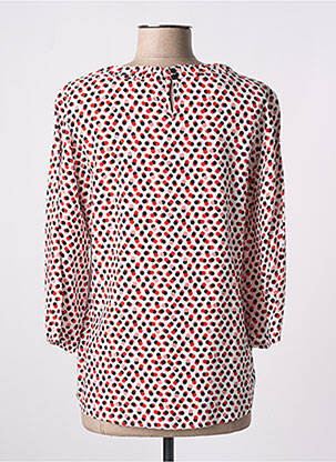 Blouse fermeture boutonnée au dos manches 3/4 rouge TAIFUN femme