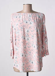 Blouse imprimé fleurs manches 3/4 rose TAIFUN femme