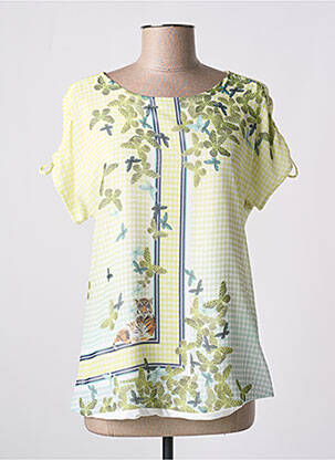 T-shirt stretch manches courtes jaune GERRY WEBER femme
