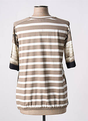 T-shirt stretch manches courtes marron GERRY WEBER femme