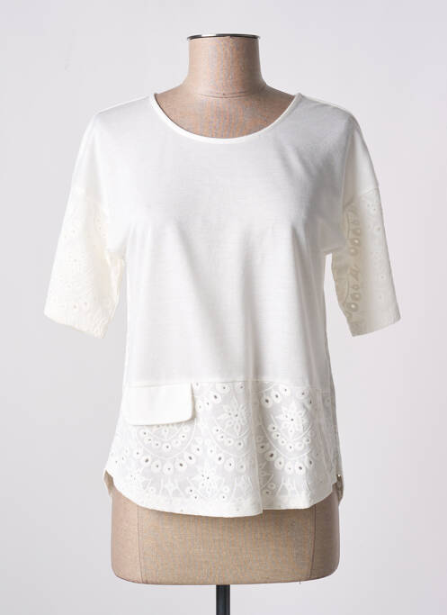 Top blanc LEO & UGO pour femme