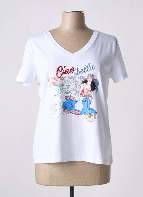 T-shirt blanc LEO & UGO pour femme