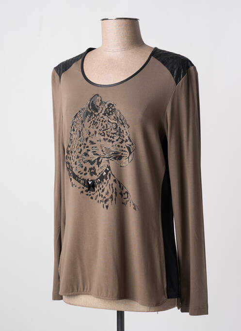 T-shirt marron GERRY WEBER pour femme