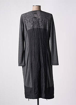 Robe mi-longue manches longues manches longues gris JEAN GABRIEL femme