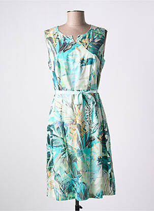 Robe mi-longue imprimé fantaisie sans manche vert GERRY WEBER femme