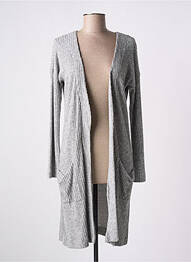 Gilet manches longues stretch gris RINGELLA femme