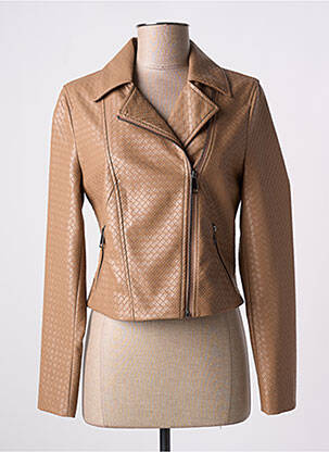 Veste simili cuir poches marron TAIFUN femme