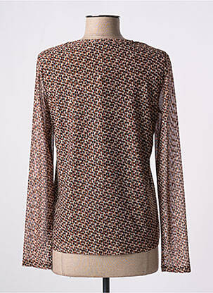 Top imprimé fantaisie manches longues marron GERRY WEBER femme