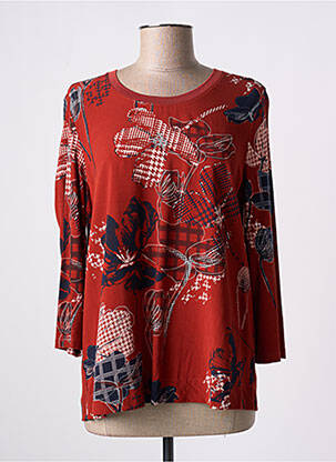 Top stretch manches 3/4 rouge GERRY WEBER femme