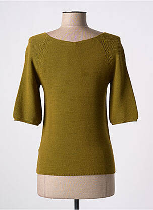 Pull coupe cintrée manches courtes vert PULL & MAILLE femme