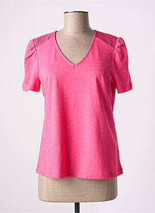 T-shirt coupe droite manches courtes rose GERRY WEBER femme