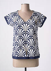 T-shirt bleu LEO & UGO pour femme seconde vue