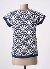 T-shirt bleu LEO & UGO pour femme seconde vue
