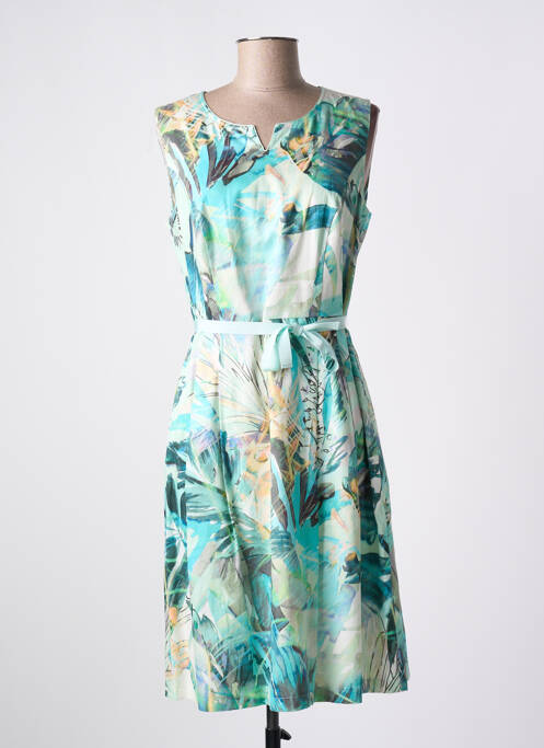 Robe mi-longue imprimé fantaisie sans manche vert GERRY WEBER femme