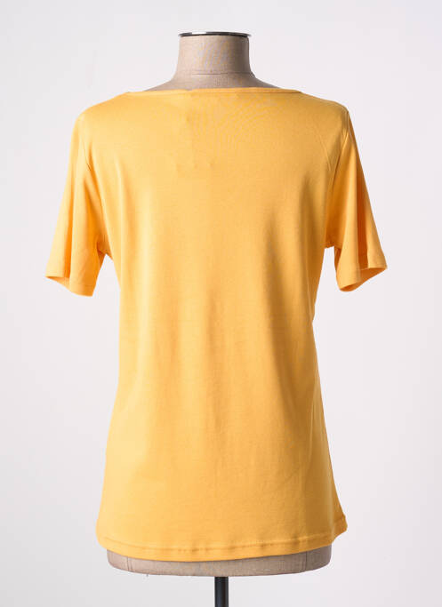 T-shirt coupe droite manches courtes jaune TELMAIL femme