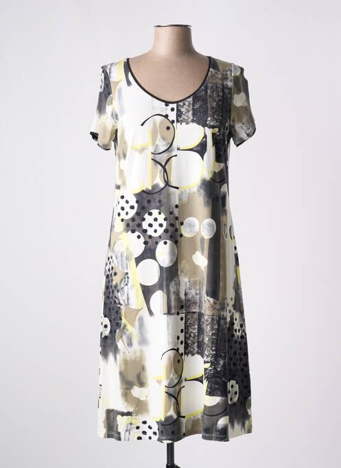 Robe mi-longue beige BARANDI pour femme