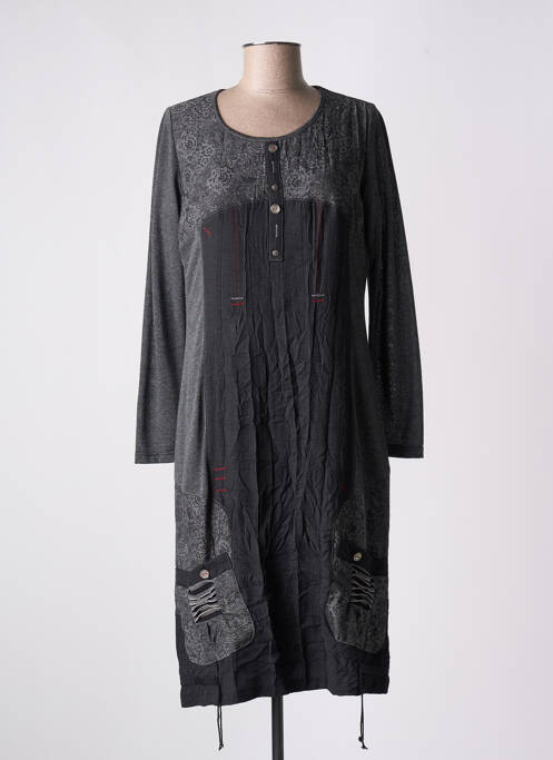 Robe mi-longue gris JEAN GABRIEL pour femme