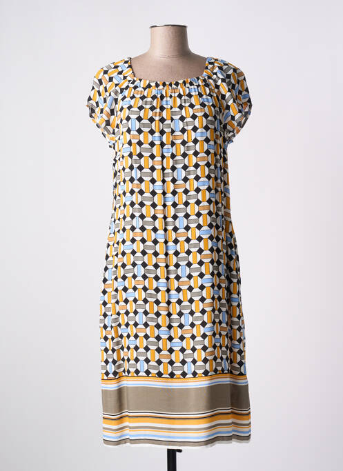 Robe mi-longue jaune TAIFUN pour femme