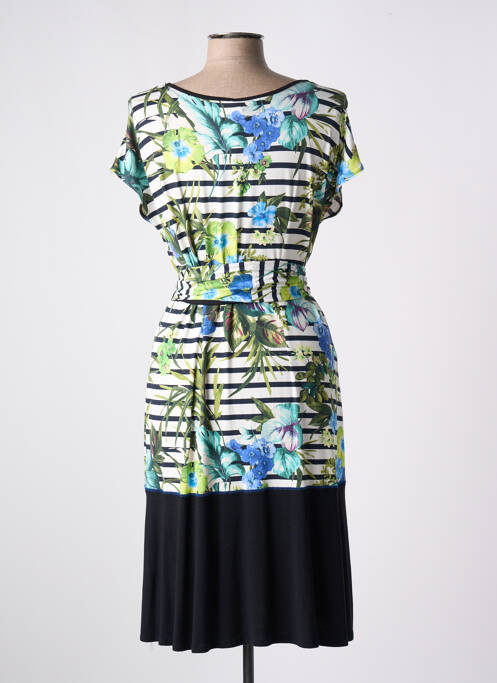 Robe mi-longue vert BARANDI pour femme