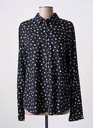 Chemisier coupe cintrée manches longues bleu GERRY WEBER femme