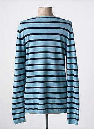 Pull coupe cintrée manches longues bleu TAIFUN femme