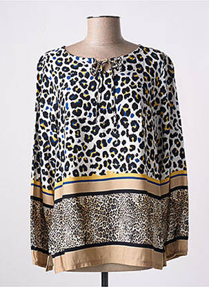 Blouse tissage popeline manches longues noir MERI & ESCA femme
