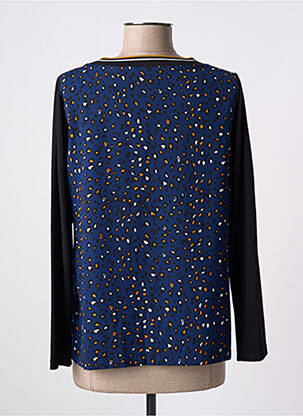 Blouse col rond manches longues bleu TELMAIL femme
