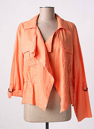 Veste casual col tailleur orange TAIFUN femme