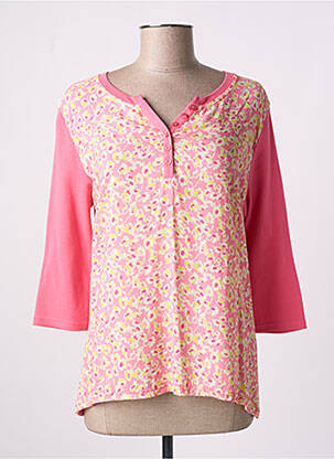 T-shirt manches 3/4 manches 3/4 rose ARMOR LUX femme