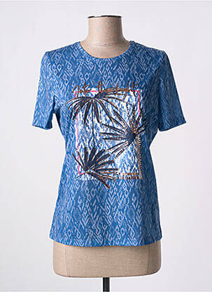 T-shirt imprimé fantaisie manches courtes bleu GERRY WEBER femme