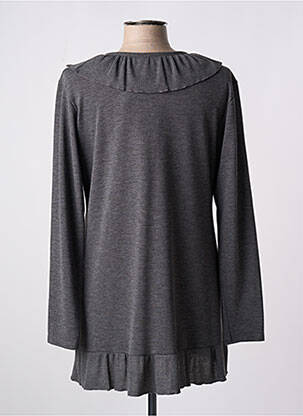 Gilet manches longues stretch gris PAUPORTÉ femme