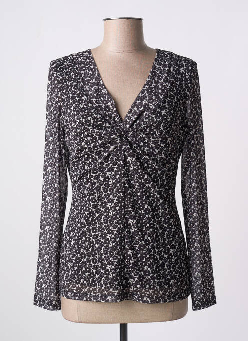 Top coupe cintrée manches longues noir GERRY WEBER femme
