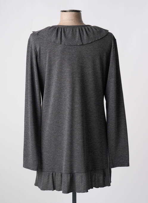 Gilet manches longues gris PAUPORTÉ pour femme