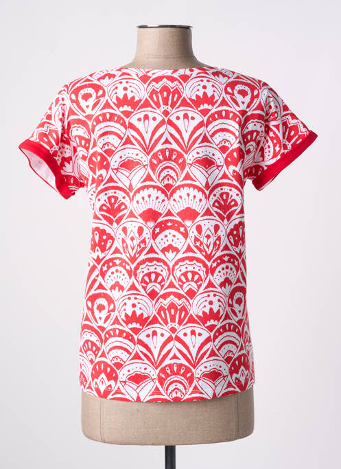 T-shirt rouge LEO & UGO pour femme