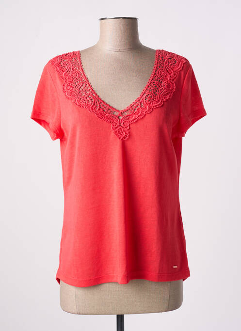 T-shirt rouge TAIFUN pour femme