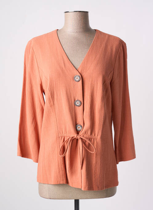 Veste casual orange TELMAIL pour femme